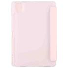 For Xiaomi Mi Pad 5 Pen Slot Transparent Back Cover Leather Tablet Case(Pink) - 3