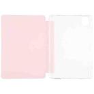 For Xiaomi Mi Pad 5 Pen Slot Transparent Back Cover Leather Tablet Case(Pink) - 4