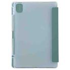 For Xiaomi Mi Pad 5 Pen Slot Transparent Back Cover Leather Tablet Case(Green) - 3