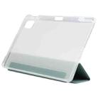 For Xiaomi Mi Pad 5 Pen Slot Transparent Back Cover Leather Tablet Case(Green) - 5