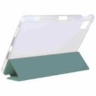 For Xiaomi Mi Pad 5 Pen Slot Transparent Back Cover Leather Tablet Case(Green) - 6