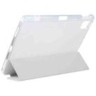 For Xiaomi Mi Pad 5 Pen Slot Transparent Back Cover Leather Tablet Case(Grey) - 6