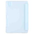 For Xiaomi Mi Pad 5 Pen Slot Transparent Back Cover Leather Tablet Case(Sky Blue) - 3
