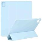For Xiaomi Mi Pad 5 TPU Three-fold Leather Tablet Case(Sky Blue) - 1