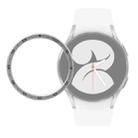 For Samsung Galaxy Watch4 44mm Smart Watch Time Steel Bezel Ring(Silver) - 1