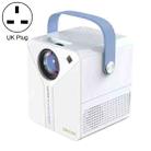 ZXL-Y8 Intelligent Portable HD 4K Projector, UK Plug, Specification: Phone Screen Version(White) - 1