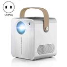 ZXL-Y8 Intelligent Portable HD 4K Projector, US Plug, Specification:Voice Version(White) - 1