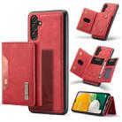 For Samsung Galaxy A13 5G DG.MING M2 Series 3-Fold Multi Card Bag Phone Case(Red) - 1