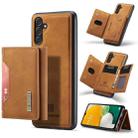For Samsung Galaxy A13 5G DG.MING M2 Series 3-Fold Multi Card Bag Phone Case(Brown) - 1