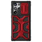 For Samsung Galaxy S22 Ultra 5G NILLKIN Sliding Camera Cover TPU + PC Phone Case(Red) - 1