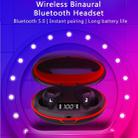 HAMTOD A1 TWS IPX4 Waterproof Bluetooth 5.0 Smart Bluetooth Earphone with Digital Display & Charging Box, Support Siri & HD Call(Black) - 8