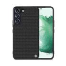 For Samsung Galaxy S22 5G NILLKIN 3D Textured Nylon Fiber TPU Phone Case(Black) - 1