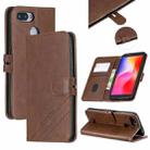 For Xiaomi Redmi 6 & 6A Stitching Style 2-Color Cow Texture Horizontal Flip PU Leather Case with Holder & Card Slot & Lanyard(Brown) - 1