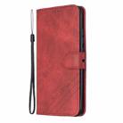 For Xiaomi Redmi 7 Stitching Style 2-Color Cow Texture Horizontal Flip PU Leather Case with Holder & Card Slot & Lanyard(Red) - 1