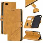 For Xiaomi Redmi GO Stitching Style 2-Color Cow Texture Horizontal Flip PU Leather Case with Holder & Card Slot & Lanyard(Yellow) - 1