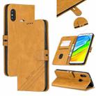 For Xiaomi Redmi Note 5 Stitching Style 2-Color Cow Texture Horizontal Flip PU Leather Case with Holder & Card Slot & Lanyard(Yellow) - 1