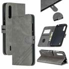 For Xiaomi Mi CC9e Stitching Style 2-Color Cow Texture Horizontal Flip PU Leather Case with Holder & Card Slot & Lanyard(Gray) - 1