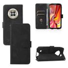 For DOOGEE S96 Pro Skin Feel Magnetic Buckle Calf Texture PU Phone Case(Black) - 1