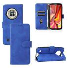 For DOOGEE S96 Pro Skin Feel Magnetic Buckle Calf Texture PU Phone Case(Blue) - 1