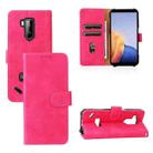 For Ulefone Armor X9 Skin Feel Magnetic Buckle Calf Texture PU Phone Case(Rose Red) - 1