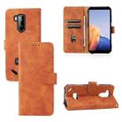 For Ulefone Armor X9 Skin Feel Magnetic Buckle Calf Texture PU Phone Case(Brown) - 1