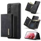 For Samsung Galaxy S22+ 5G DG.MING M1 Series 3-Fold Multi Card Wallet Phone Case(Black) - 1