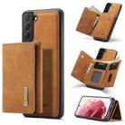 For Samsung Galaxy S22+ 5G DG.MING M1 Series 3-Fold Multi Card Wallet Phone Case(Brown) - 1