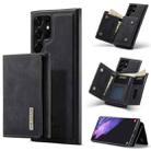 For Samsung Galaxy S22 Ultra 5G DG.MING M1 Series 3-Fold Multi Card Wallet Phone Case(Black) - 1