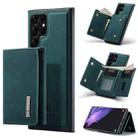 For Samsung Galaxy S22 Ultra 5G DG.MING M1 Series 3-Fold Multi Card Wallet Phone Case(Green) - 1