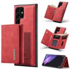For Samsung Galaxy S22 Ultra 5G DG.MING M1 Series 3-Fold Multi Card Wallet Phone Case(Red) - 1