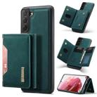 For Samsung Galaxy S22 5G DG.MING M2 Series 3-Fold Multi Card Bag Back Cover Phone Case(Green) - 1