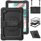 For Samsung Galaxy Tab A8 10.5 2021 X200 / X205 Silicone + PC Tablet Case(Black) - 1
