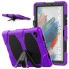 For Samsung Galaxy Tab A8 10.5 2021 X200 / X205 Colorful Silicon + PC Tablet Case(Purple) - 1