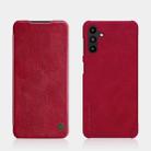 For Samsung Galaxy A13 5G NILLKIN QIN Series Crazy Horse Texture Leather Phone Case(Red) - 1