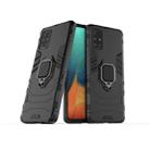 For Galaxy A71 Shockproof PC + TPU Protective Case with Magnetic Ring Holder(Black) - 2