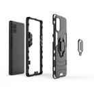 For Galaxy A71 Shockproof PC + TPU Protective Case with Magnetic Ring Holder(Black) - 3