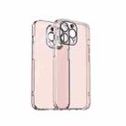 For iPhone 13 Crystal Shield Series TPU + Glass Phone Case(Pink) - 1