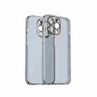 For iPhone 13 Pro Crystal Shield Series TPU + Glass Phone Case (Grey) - 1