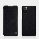 For Xiaomi Redmi Note 11 5G / 11T 5G / Poco M4 Pro 5G / 11S 5G NILLKIN QIN Series Crazy Horse Texture Leather Phone Case(Black) - 1