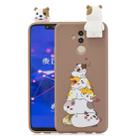For Huawei Mate 20 Lite Cartoon Shockproof TPU Protective Case with Holder(Hamsters) - 1
