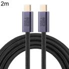20Gbps USB 4 USB-C / Type-C Male to USB-C / Type-C Male Braided Data Cable, Cable Length:2m(Black) - 1