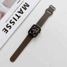 Oval Buckle Genuine Leather Strap For Apple Watch Series 8&7 41mm / SE 2&6&SE&5&4 40mm / 3&2&1 38mm(D) - 1