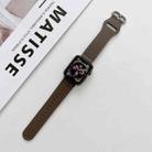 Oval Buckle Genuine Leather Strap For Apple Watch Ultra 49mm / Series 8&7 45mm / SE 2&6&SE&5&4 44mm / 3&2&1 42mm(D) - 1