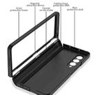 For Samsung Galaxy Z Fold3 5G GKK Magnetic Hinge Plain Leather Phone Flip Case(Carbon Fiber Texture) - 6