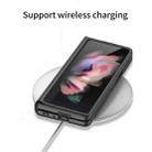 For Samsung Galaxy Z Fold3 5G GKK Magnetic Hinge Plain Leather Phone Flip Case(Carbon Fiber Texture) - 7