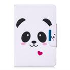 For 7 inch Tablet PC Universal Colored Drawing Horizontal Flip PU Leather Case with Holder & Card Slots(Caring Panda) - 1