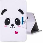 For 8 inch Tablet PC Universal Colored Drawing Horizontal Flip PU Leather Case with Holder & Card Slots(Caring Panda) - 1