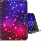 For 10 inch  Tablet PC Universal Colored Drawing Horizontal Flip PU Leather Case with Holder & Card Slots(Colorful Starry Sky) - 1