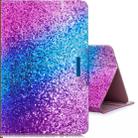 For 10 inch  Tablet PC Universal Colored Drawing Horizontal Flip PU Leather Case with Holder & Card Slots(Rainbow Sand) - 1