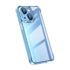 For iPhone 13 TPU + Tempered Glass Shockproof Phone Case(Transparent) - 1